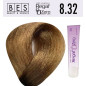 Tinte para el cabello, sin amoniaco Bes  Regal Zero 8.32 Rubio Claro Violeta Dorado 100 ml