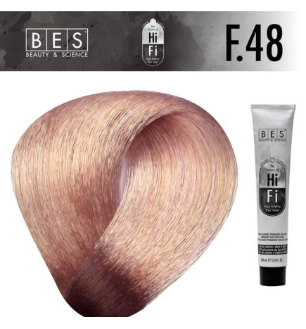 Tinte permanente para el cabello, bes HI-FI  F.48 BARITINA 100 ml